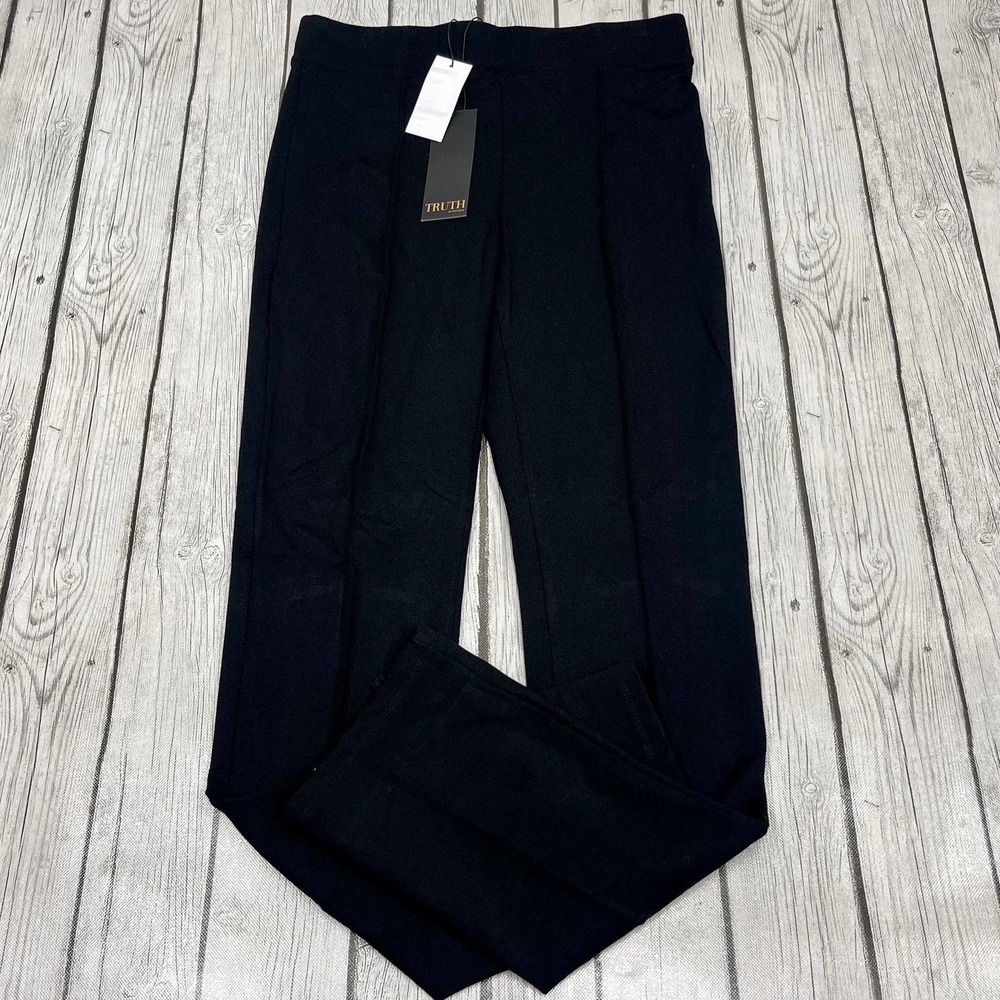 NWT Truth by Republic Black Pull on Pants Size Med